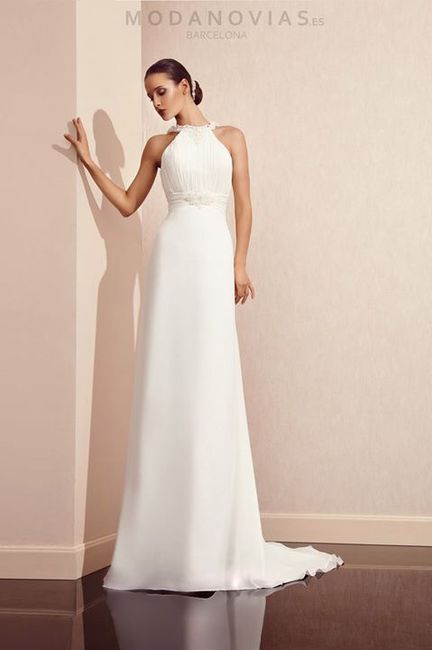 Vestidos de novia con detalles en el cuello👰🏻 15