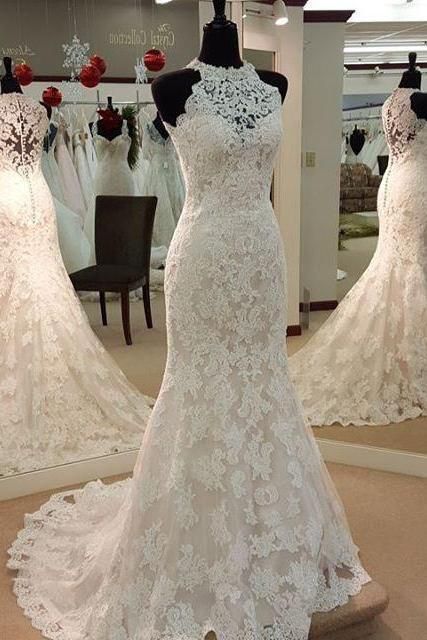 Vestidos de novia con detalles en el cuello👰🏻 20