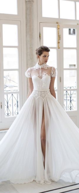 Vestidos de novia con detalles en el cuello👰🏻 26