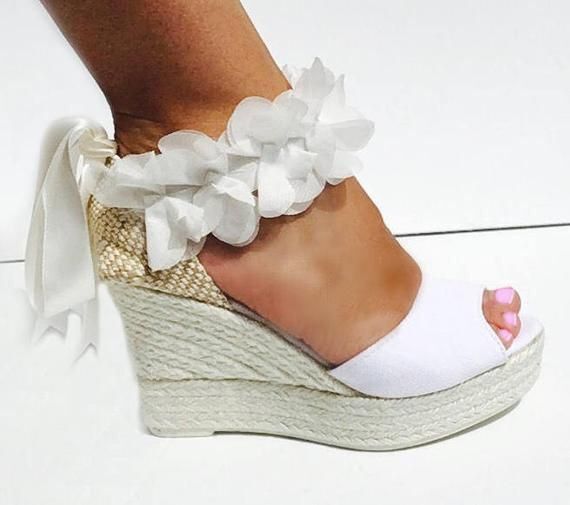 Alpargatas (tacón de cuña) para novias 9