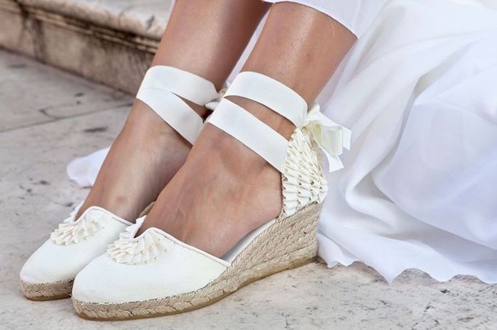 Alpargatas (tacón de cuña) para novias 13