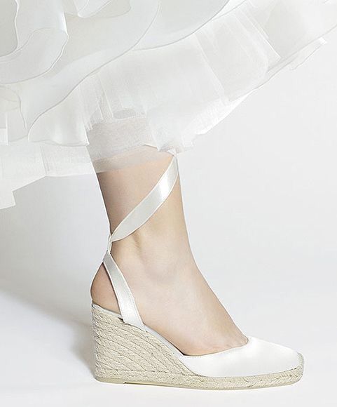Alpargatas (tacón de cuña) para novias 14