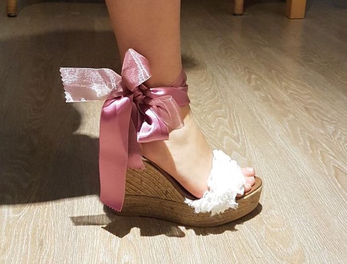 Alpargatas (tacón de cuña) para novias 15