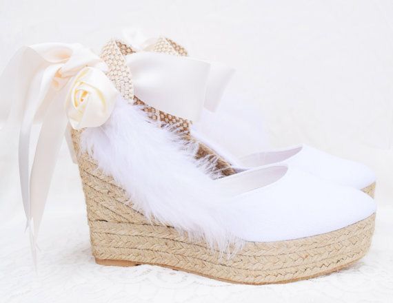 Alpargatas (tacón de cuña) para novias 6