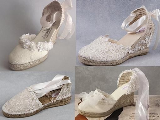 Alpargatas (tacón de cuña) para novias 5