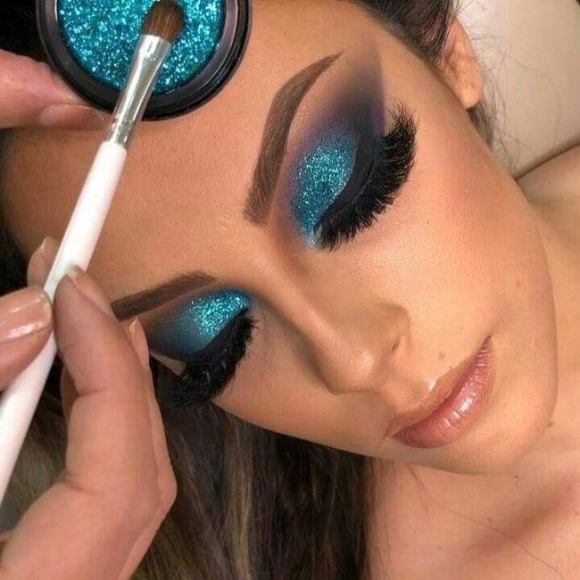 Maquillaje con brillantina ✨ 8