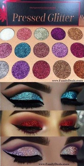 Maquillaje con brillantina ✨ 10