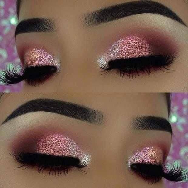 Maquillaje con brillantina ✨ 13