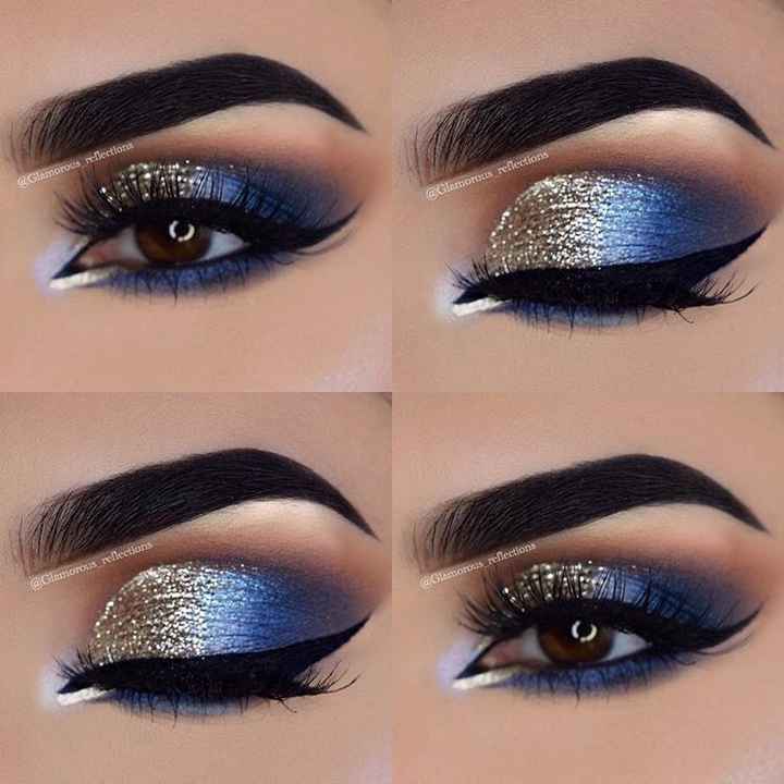  Algo azul” en el maquillaje 💙
