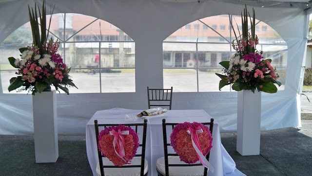 mesa boda civil