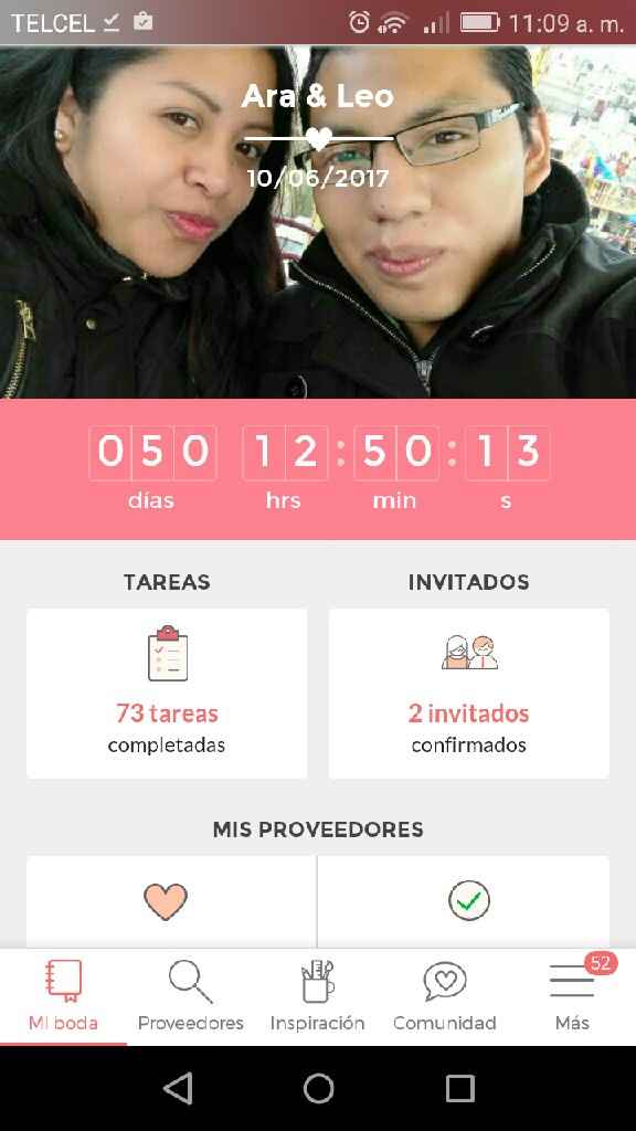 50 días para el gran día b - 1