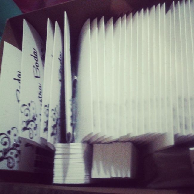 llegaron mis invitaciones