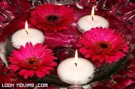 centros de mesa con velas