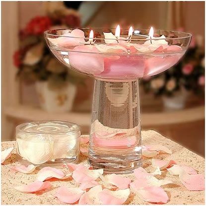centros de mesa con velas