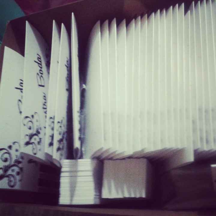llegaron mis invitaciones