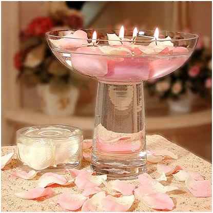 centros de mesa con velas