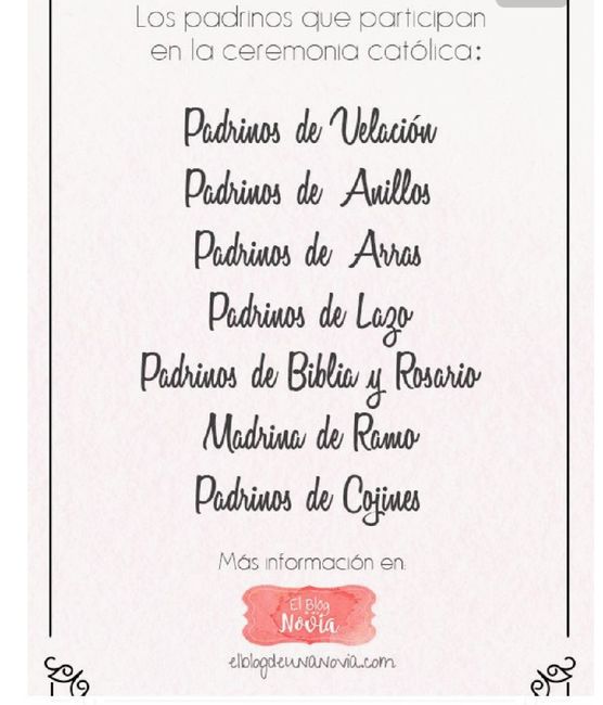 Padrinos en la ceremonia religiosa - 1