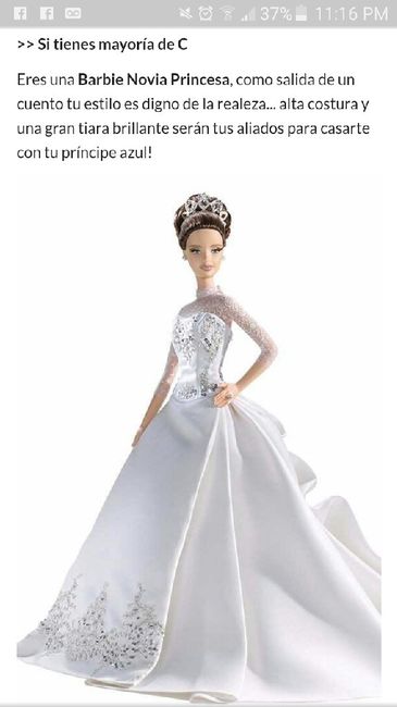Resultados: ¡Descubre qué Barbie novia eres! - 1