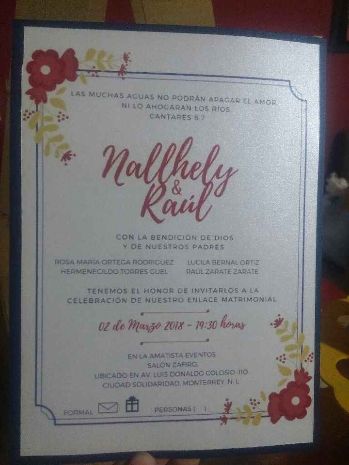  Nuestras invitaciones Raúl y Nallhely - 1