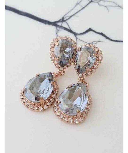 Aretes color azul cenicienta 1