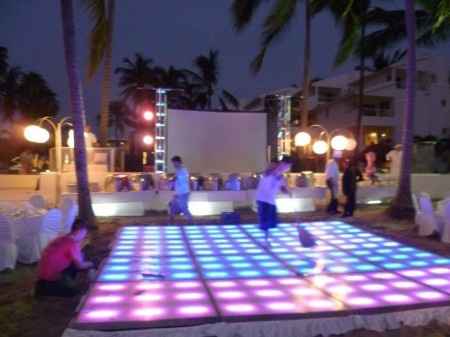 pista iluminada