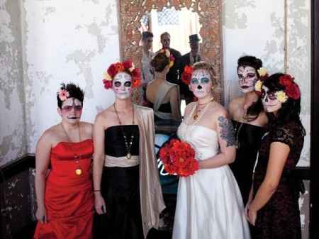 damas dia de muertos