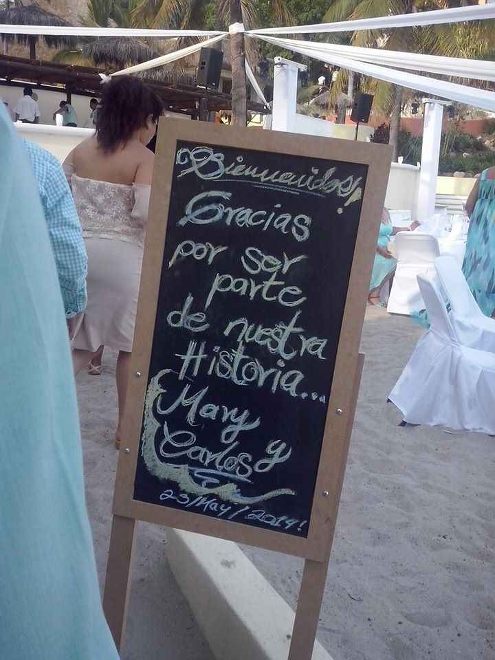 PIZARRA DE BIENVENIDA