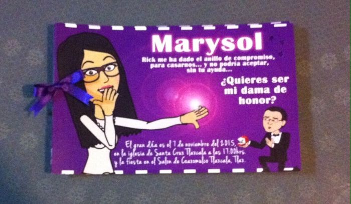 Invitaciones para damas de honor ¡¡listas!! - 4