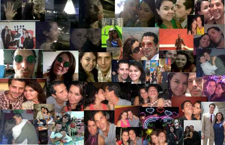 Un collage de nuestro primer aniversario