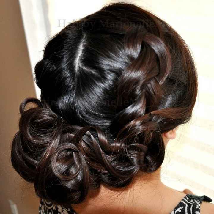 peinado de lado recogido