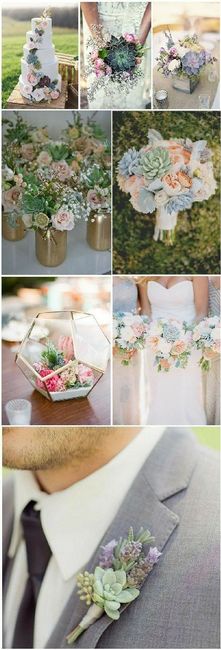 Detalles con suculentas. - 1