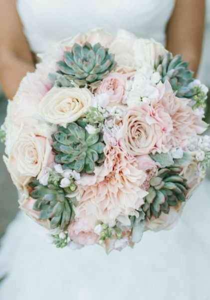 Ramos de novia con suculentas 💚🌸💚 - 2