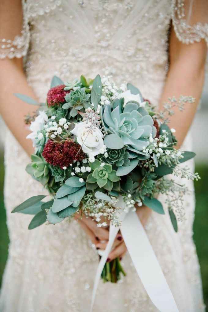 Ramos de novia con suculentas 💚🌸💚 - 3