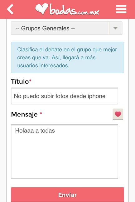No puedo subir fotos desde iphone - 1