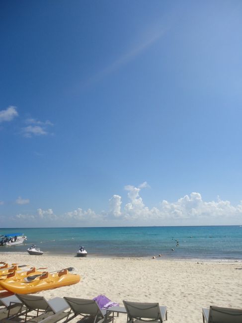 El hermoso mar de Playa Del Carmen
