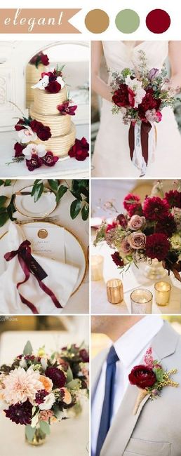 Ideas boda color vino 3