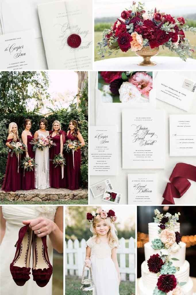 Ideas boda color vino - 2