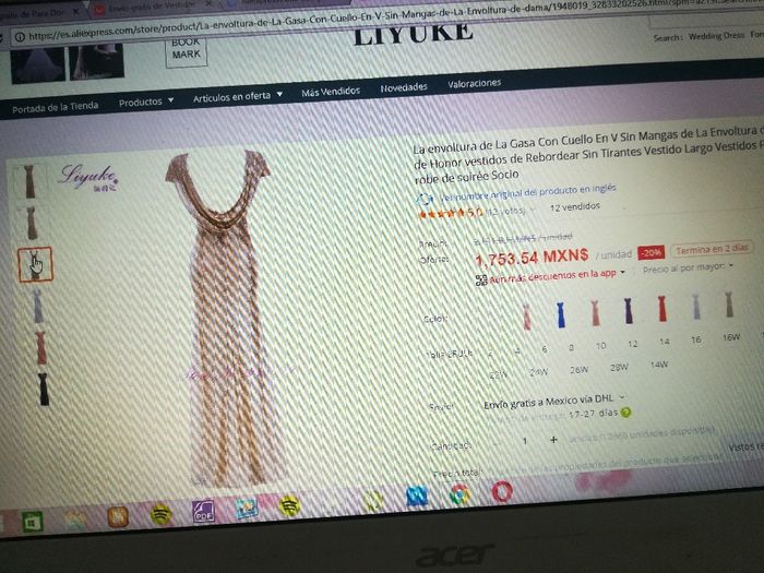  Vestido de lentejuelas para las damas - 3