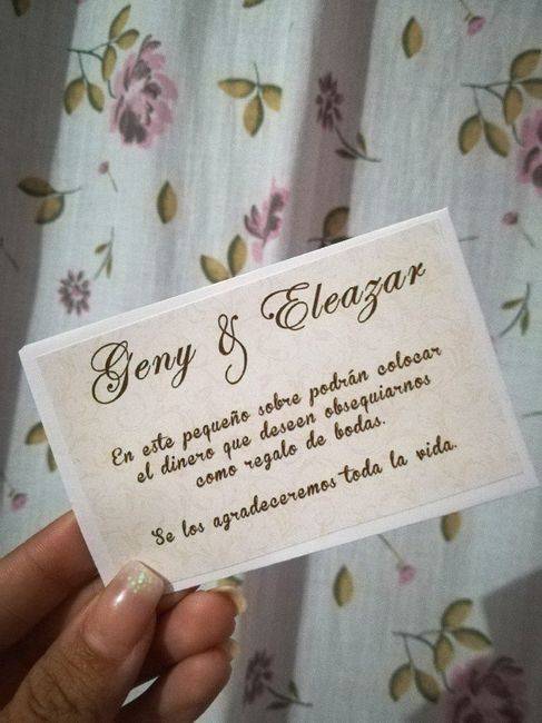 Indicar regalo en efectivo ¿buen o mal gusto? - 1
