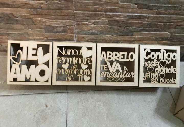 Cajitas con texto