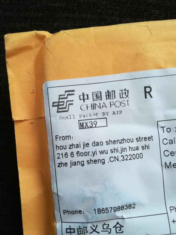 Por China Post fue el envío a solo $20 