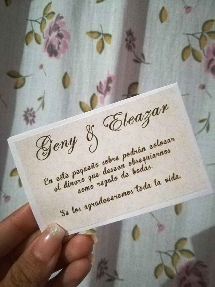 Indicar regalo en efectivo ¿buen o mal gusto? - 1