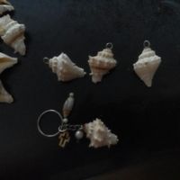 llaveros de caracol para recuerdos de mi boda (tema: playa)