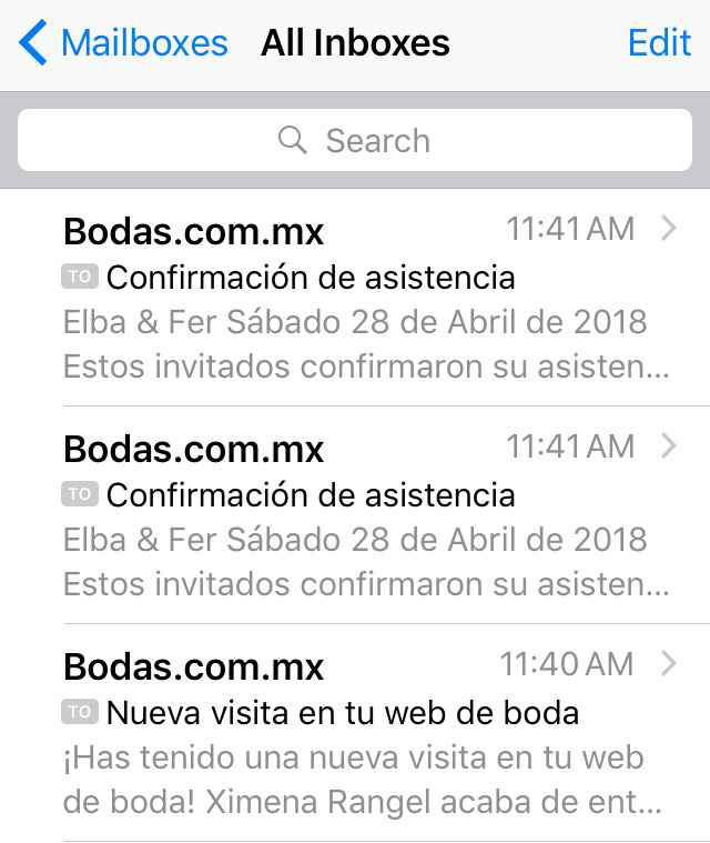 Correos duplicados - 1