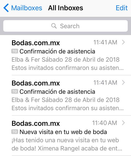 Correos duplicados - 1