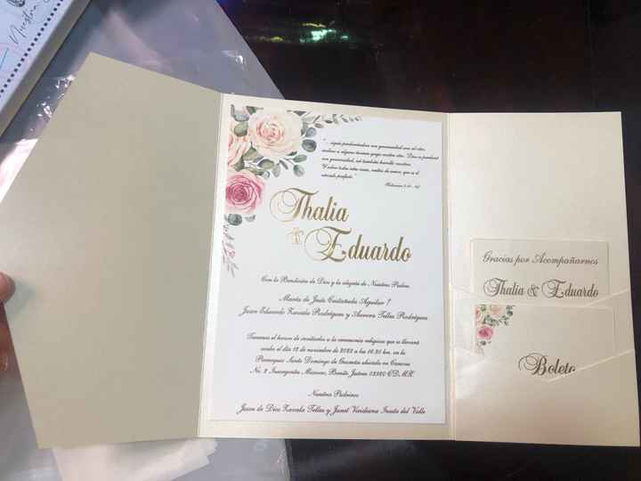 ¿Ya tienen las invitaciones para su boda? ✅ o ❌ - 1