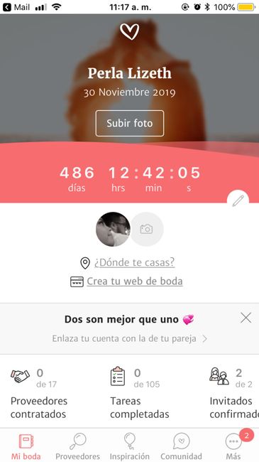 ¿Cuántos grupos de whatsapp tienes relacionados a tu boda? 1
