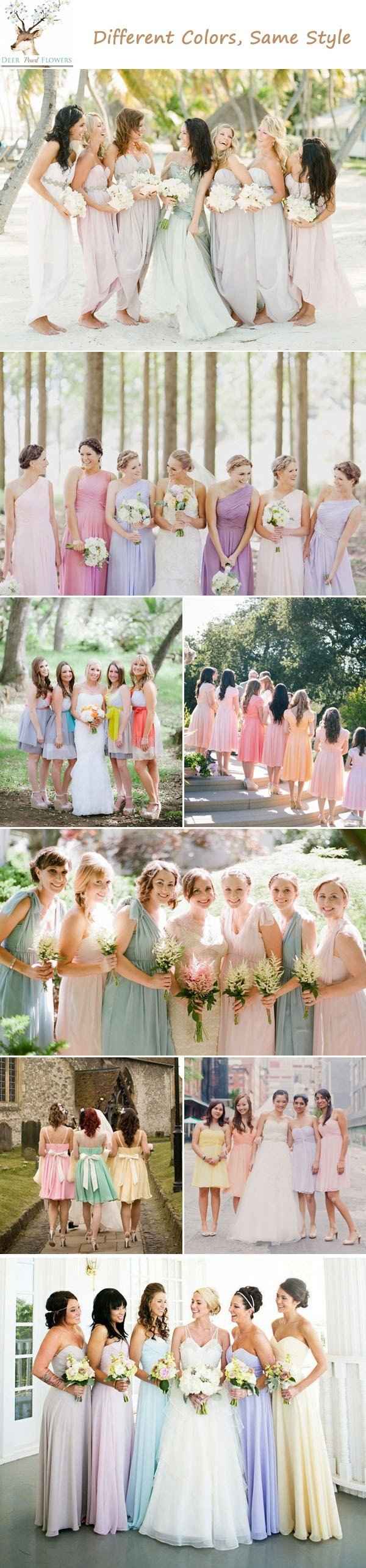 Mismo vestido, diferentes colores