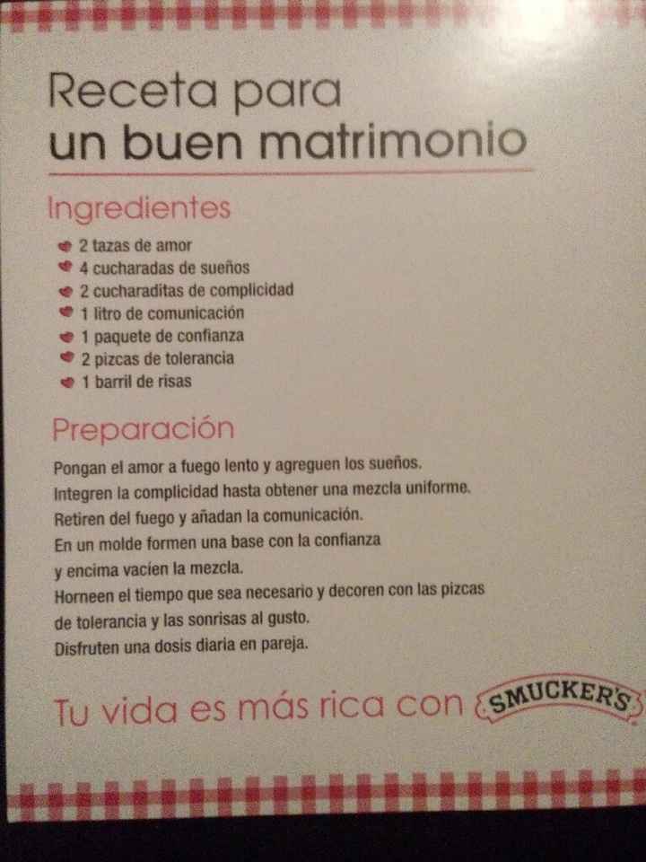 Receta para un buen matrimonio - 1