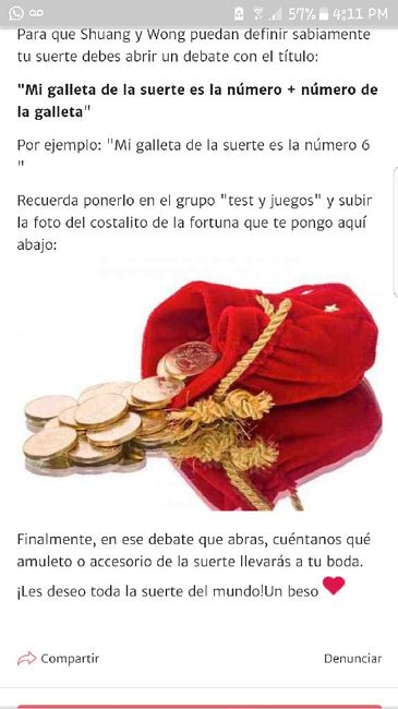 "mi galleta de la suerte es la número 5" Tany 1